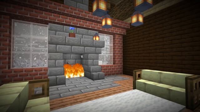 Расслабляющая музыка из майнкрафта №2 (камин) | Minecraft Relaxing Music with Fireplace смотреть онлайн