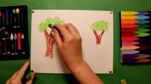 Поэтапное рисование ПЕЙЗАЖА ?️ для детей. Занятия по рисованию природы?️.