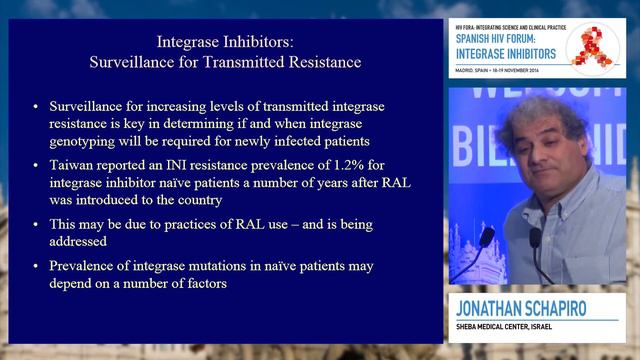 Resistance Characteristics of Integrase Inhibitors | Jonathan Schapiro, MD смотреть онлайн