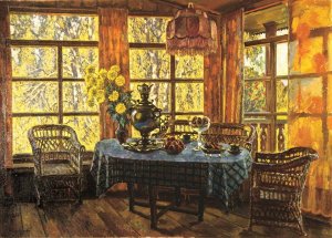 Художник МЛАДА ФИНОГЕНОВА. Лирические пейзажи и интерьеры русского дома.