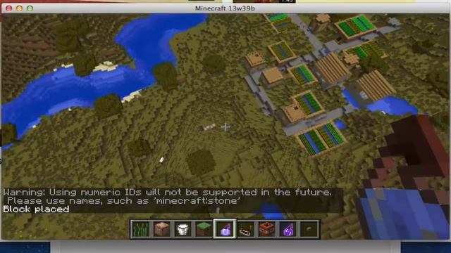 Minecraft Tutorial: Place Blocks On Thin Air! 1.7 Snapshot