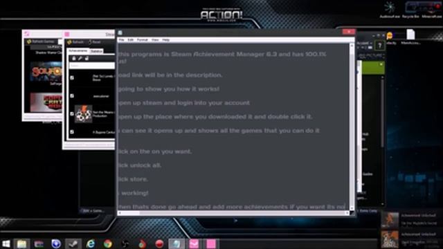 SAM 6.3 AKA Steam Achievement Manager Tutorial [WORKS FOR CSGO / DOTA 2 / AND MANY OTHER GAMES] смотреть онлайн