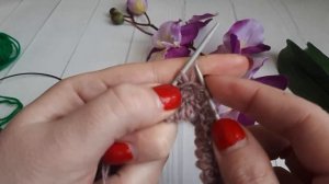 Как красиво убавить петли /Декоративное убавление петель / Регланная линия "Елочка"