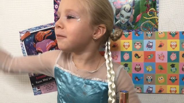 Макияж Эльзы. Детский макияж. смотреть онлайн