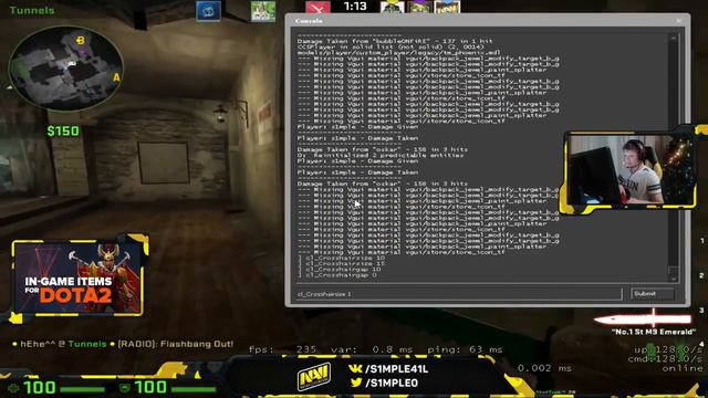 s1mple plays Faceit on Cobble | Tight match against oskar & hAdji | 2016.12.26. смотреть онлайн