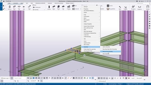 Modify assemblies in Tekla Structures смотреть онлайн