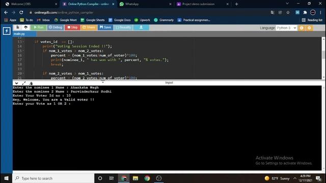 Online Voting System Using Python! смотреть онлайн