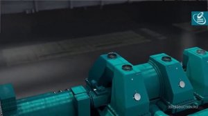 ПАО «Силовые Машины» — Турбина К-300, 3D анимация