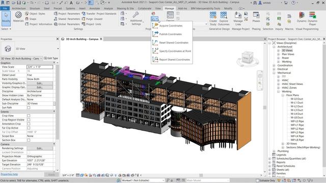 Revit 2021.1: Acquire coordinates notification смотреть онлайн