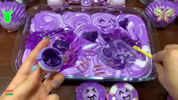 Relaxing with Piping Bags !! Mixing Random Things Into Slime !! Satisfying Slime Smoothie.mp4