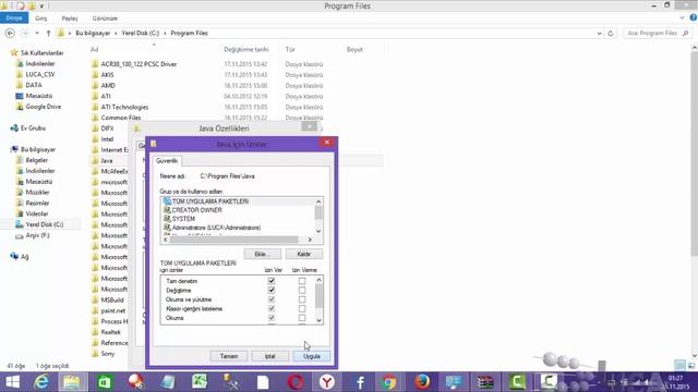 Luca entegrasyon java güvenlik ayarları смотреть онлайн