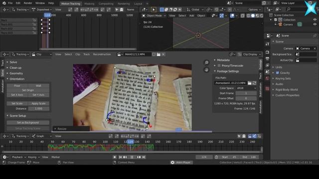 Композитинг в Блендер 3д - Дополнение (Plane Track) смотреть онлайн