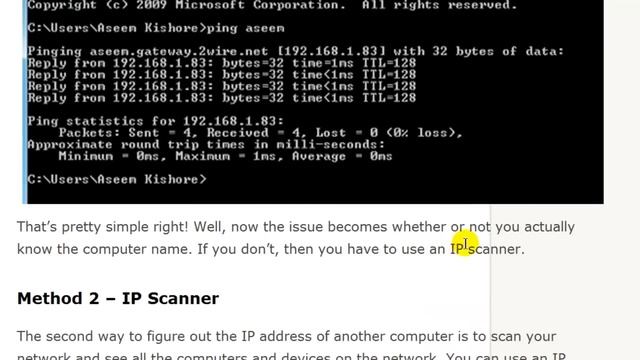 How to Find IP Address of Another Computer смотреть онлайн
