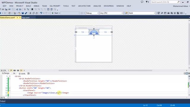 Mastering WPF || How to Add Image in Button wpf || In Urdu/Hindi смотреть онлайн