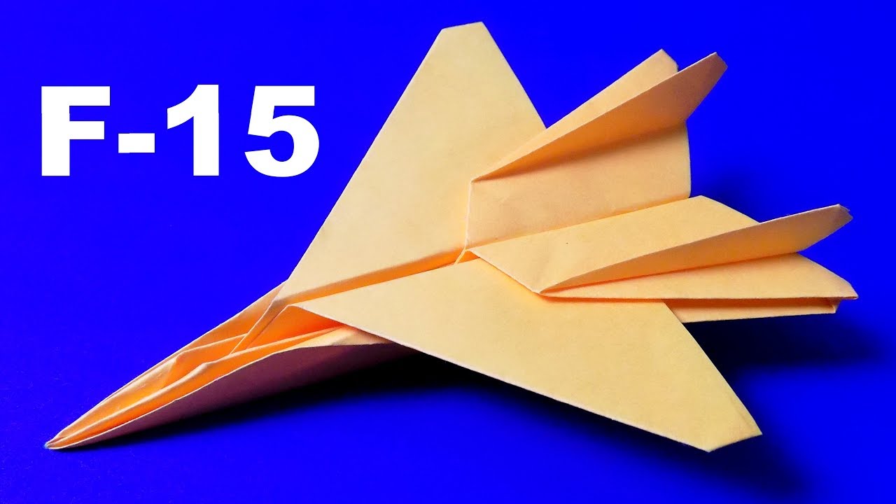 Как сделать самолёт из бумаги. Оригами самолёт. Origami plane смотреть онлайн