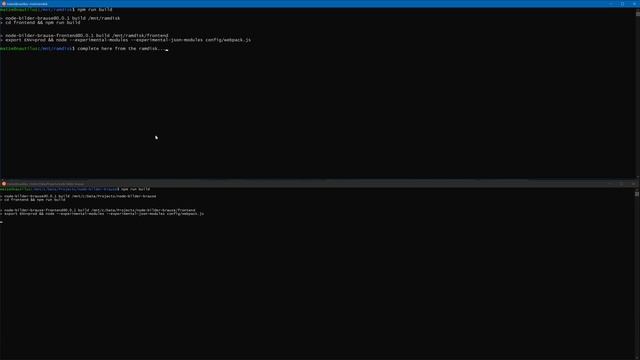 Comparsion: WSL2 node.js webpack from ramdisk and SSD - faster than light ! смотреть онлайн