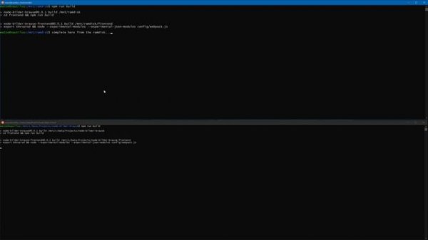 Comparsion: WSL2 node.js webpack from ramdisk and SSD - faster than light !