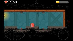 Прохождение Red ball 4 71-74 уровень. Красный шарик - подземные ходы.