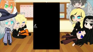 реакция персонажей ГП на Наруто.|HP×Naruto|React|Gacha club.|