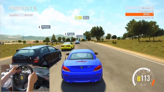Forza Horizon 2 Volante thrustmaster XBOX 360 y el BMW Z4 смотреть онлайн