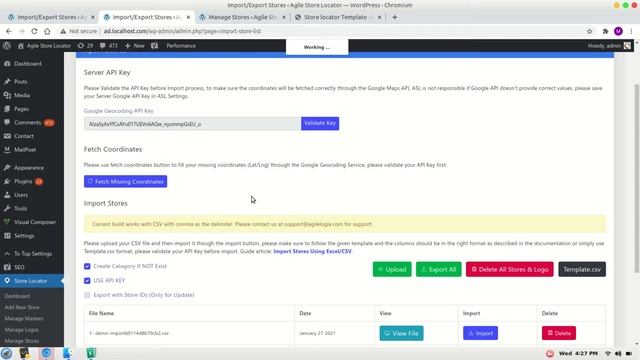 Import a CSV file in Store Locator WordPress Plugin смотреть онлайн