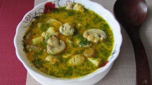 ГРИБНОЙ СУП ИЗ ШАМПИНЬОНОВ РЕЦЕПТ