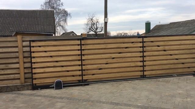 Зашивка откатных ворот деревом смотреть онлайн