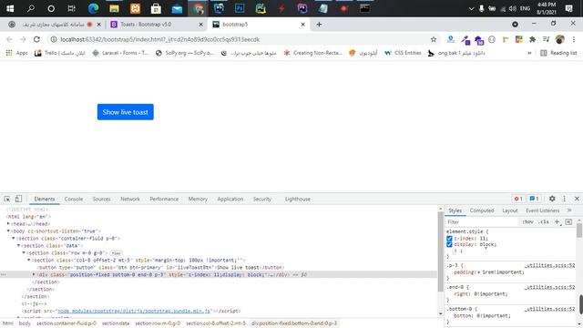 part31 اموزش قسمت toast در bootstrap5 смотреть онлайн