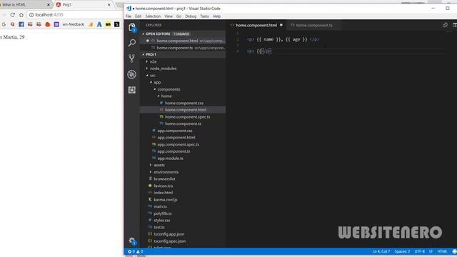 4. Angular - property binding смотреть онлайн