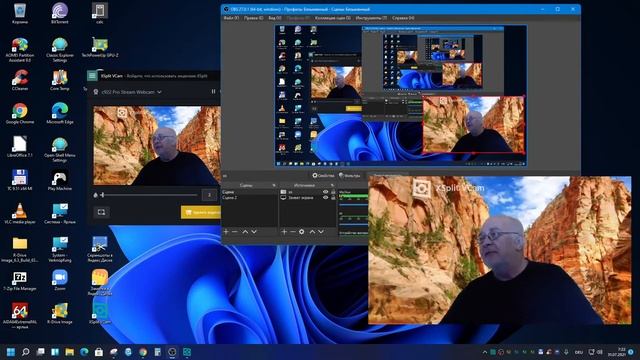 Краткий обзор утилиты виртуального фона XSplit Vcam v.2.32 Настройка в OBS Studio смотреть онлайн