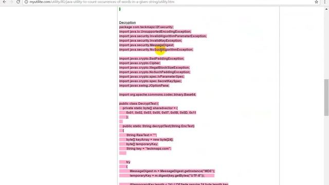 Encrypting and Decryptig text in java with key using MD5 смотреть онлайн