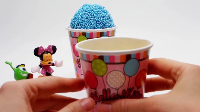 Hello Kitty Foam Clay Surprise Eggs Ice Cream Cups Disney Frozen Minions Cars Mickey Mouse Monsters смотреть онлайн