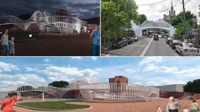 В Московском зоопарке завершают остекление перил моста смотреть онлайн