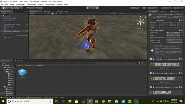 Third Person Shooter Character Setup With Invector Unity | Android Game Development Unity #6 смотреть онлайн