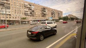 СПБ. Автобус 114 (ЛиАЗ 6213.20) "Счастливая улица" - "Б. Смоленский проспект"