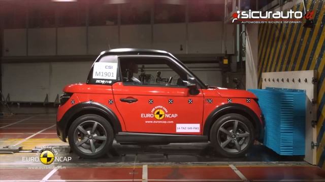 Crash test Euro NCAP Quadricicli - Tazzari Zero смотреть онлайн