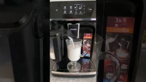 готовим капучино в кофемашине PHILIPS 3200
