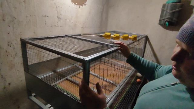Клетка для кур несушек из профиля UD смотреть онлайн