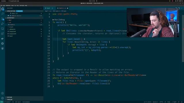 init - Day one of advent of code смотреть онлайн