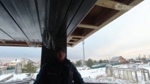 ПОДШИВКА ПОТОЛКА ТЕРРАСЫ — СВОИМИ РУКАМИ • Отделка и монтаж карниза крыши металлическими софитами
