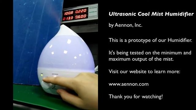 Aennon Ultrasonic Cool Mist Humidifier Being Tested on Mist Output смотреть онлайн