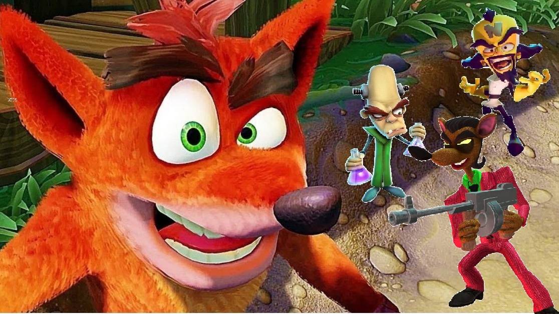 Крэш против трех боссов!!!ФИНАЛ!