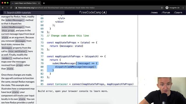 Extract Local State into Redux - React and Redux - Free Code Camp смотреть онлайн