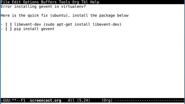 Python Tutorial - Install Gevent Inside Virtualenv смотреть онлайн