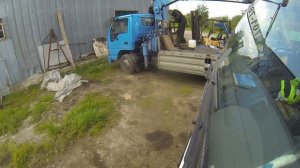 Снимаем стрелу с манипулятора TADANO