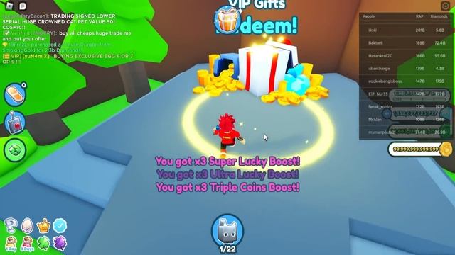 НАКОНЕЦ ПОЛУЧИЛ HUGE KAWAII CAT В PET SIMULATOR X ROBLOX смотреть онлайн