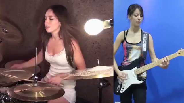 METALLICA - ENTER SANDMAN (COVER) PLAY TWO GIRLS