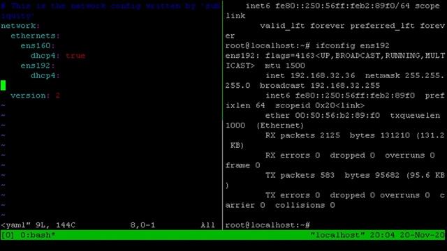 Скринкаст. Настройка IP-адреса, DNS, шлюз, маска, Tracepath 20.4 смотреть онлайн