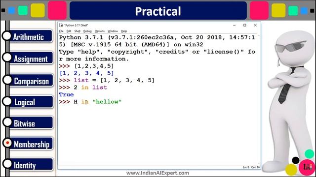 Membership Operators in Python | Python 3 Online Course (A to Z ) in Hindi #31 смотреть онлайн