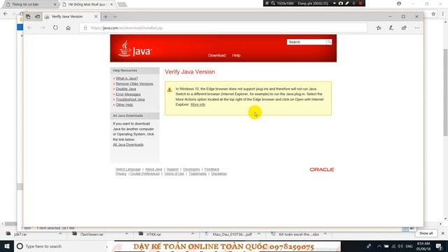 Cài đặt java và token để nộp thuế qua mạng смотреть онлайн